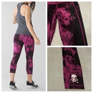 Lululemon soul cycle Pace Rival Crop Full-On Luxtreme Blooming Pixie 2296